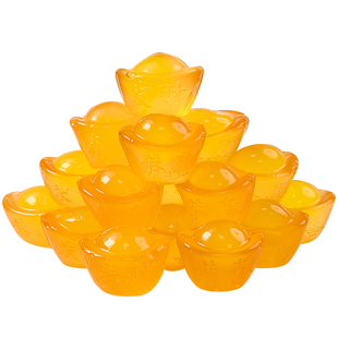 希颜爆浆金元宝软糖橘子味夹心糖果喜糖春节年货零食批发独立包装