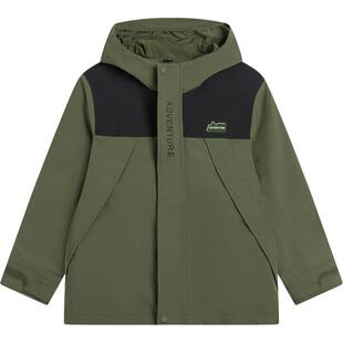 商场同款|李宁儿童三合一加绒摇粒绒外套冲锋风衣男童装大童冬装