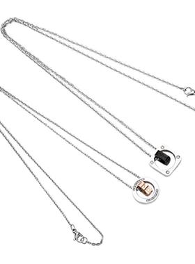 GENANX潮牌套坠镶钻钛钢项链