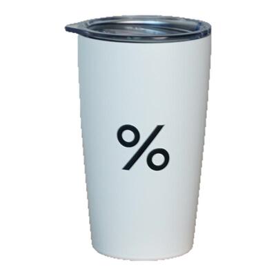 阿拉比卡不锈钢保温咖啡杯百分号