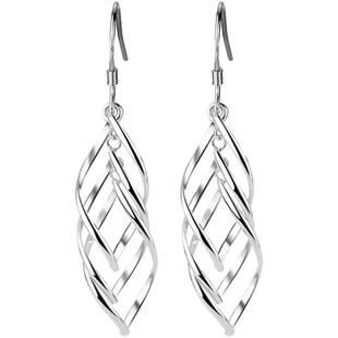 少女超仙长款耳环韩版气质百搭999纯银耳钩耳链耳坠时尚简约性感