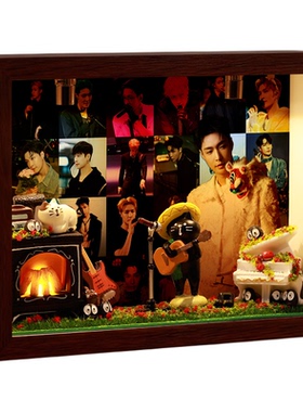 张艺兴周边相框礼物生日创意玄关收纳摆件桌面卧室礼品明星演唱会