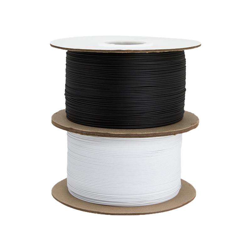 1000米PE包塑胶扁扎丝线椭圆0.45mm电镀锌自动绕线机扎带厂家直销