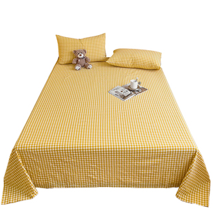 四季通用床单单件学生宿舍非纯棉全棉180x200单人被单枕套三件套3