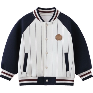 [美式学院风]齐齐熊宝宝棒球服外套男童春款2026新款儿童运动上衣