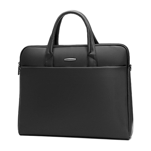 立辉文具双层B4文件袋公文包水杯位14寸电脑包公务包手提事务包商务男办公行政公文袋定制会议袋6677