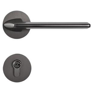 固特北欧风门锁室内卧室静音磁吸分体锁实木房门锁简约家用通用型