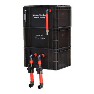 工业风鱼缸周转箱过滤器上置滴流盒水循环外置过滤桶鱼池过滤箱