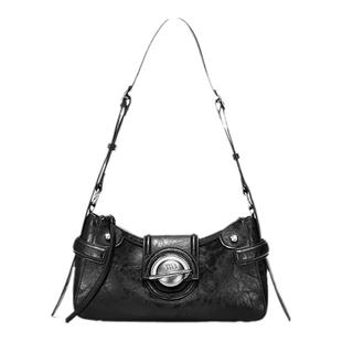 【毛林林同款】JTB软月包.新款牛皮单肩女包小众机车包腋下斜挎包