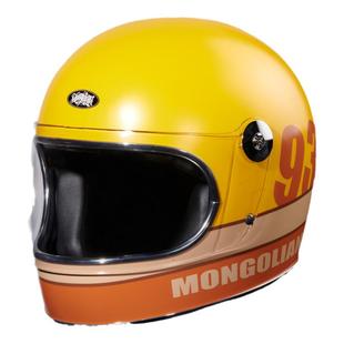 蒙古人头盔3c认证台湾进口复古盔摩托车男女机车骑行彩绘乐高全盔