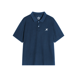 特步冰丝短袖T恤男装夏季2026新款男款速干Polo衫薄款旗舰店衣服