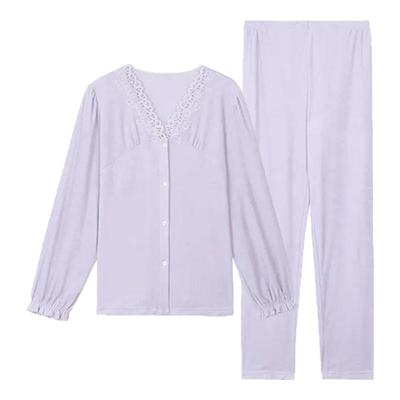 安莉芳女莫代尔蕾丝v领家居服