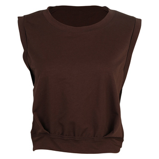 dcw宽松运动背心女短款性感瑜伽服罩衫训练跑步健身无袖上衣坎肩