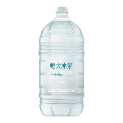 恒大冰泉低钠 天然矿泉水4L*4桶 饮用水 桶装水 家庭用水