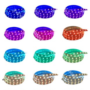 RGBW四合一灯带led高亮12v智能调光变色七彩白暖24vRGBWW防水贴片