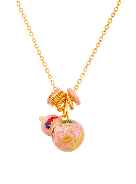 顺钦银楼足银栖春项链新中式礼物