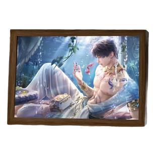 恋与深空周边黎深沈星回祁煜秦彻手办镜子灯光画夜灯生日礼物摆件