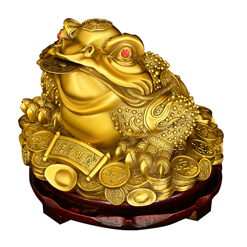铜金蟾摆件三足招财金蟾店铺礼品