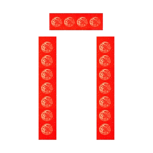 2026年新款万年红对联纸红纸手写空白春联纸宣纸新年自写书法五言七言瓦当春节专用加厚斗方福字描红作品纸