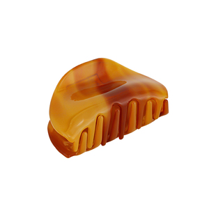 85度灰法式贝壳形醋酸发夹女后脑勺盘发抓夹大号鲨鱼夹子网红发饰