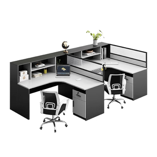 办公室工位桌简约现代屏风转角公司写字楼办公室职员办公桌椅组合