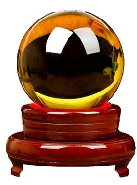 水晶球摆件聚财天然办公室