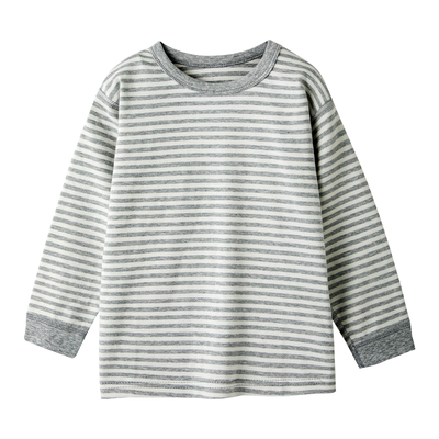 纯棉男女童春秋长袖打底衫休闲