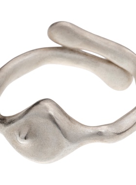 WHITE DWARF菱面团戒指925银手工质感肌理烧白独立设计师原创首饰