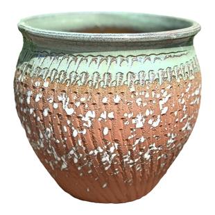 宜兴手工多肉粗陶紫砂老桩法师绿植矮胖古典陶瓷大口透气简约包邮