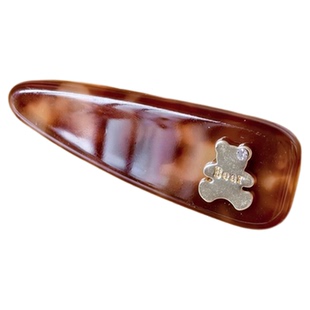 醋酸小熊侧边发夹女边夹2026新款碎发刘海夹前额发卡高端夹子头饰