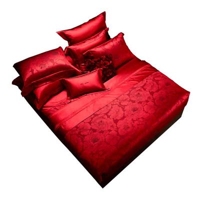 mine纯棉色织提花高端木槿套件