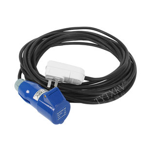 房车外接市电电源插头线拖挂背驼床车电源盒充电线市电充电延长线