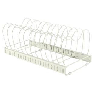 高端橱柜厨房置物架可伸缩放碗盘子锅具锅盖架子收纳架台面碗碟架