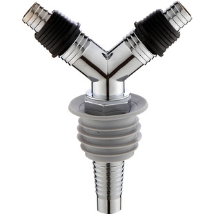 厨房下水管三头通50管排水三通接头洗衣机40下水道分水器y型75管