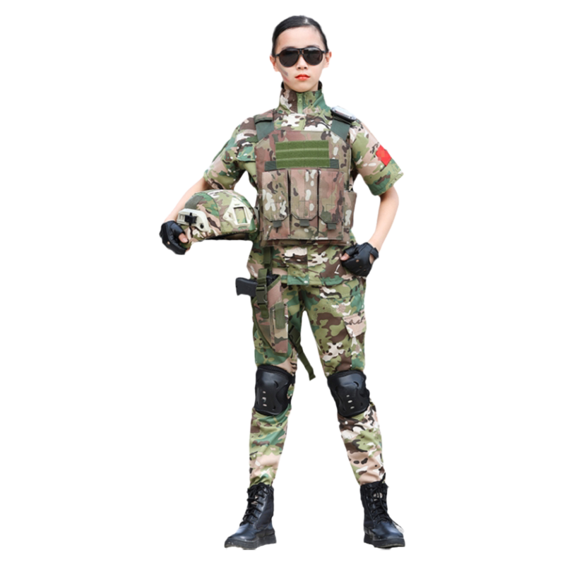 六一儿童迷彩服套装特种兵军训服