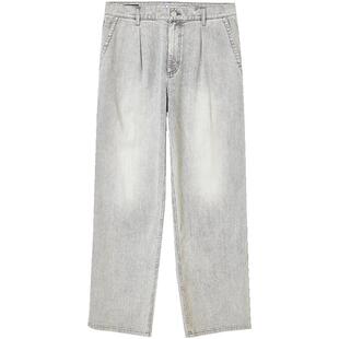 908杰克琼斯男装阔腿休闲弹力超廓形牛仔裤长裤子男款2025秋季