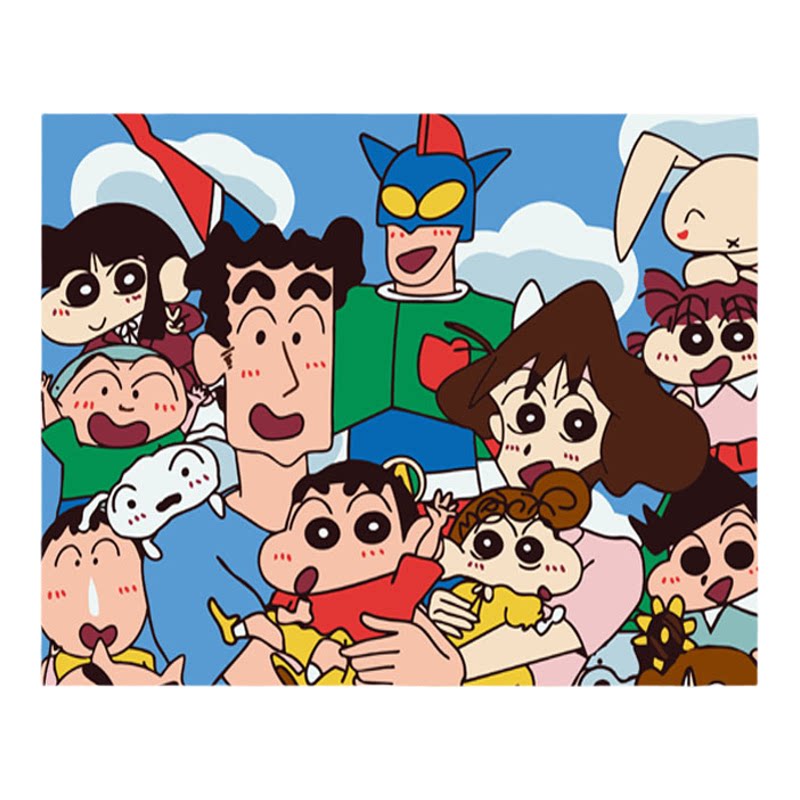 儿童DIY手工数字油彩画蜡笔小新