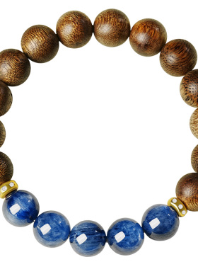 宫里上新文莱沉香蓝韵手链