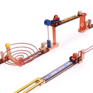 Djeco高架桥机关多米诺骨牌高级玩具木质大号5-8岁儿童益智小学生