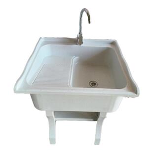 家用洗衣池阳台洗衣台盆带搓板户外洗衣台室外洗衣池大理石洗衣槽