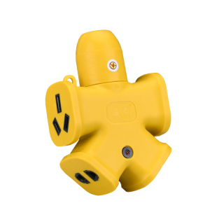 10A16A无线插座不带线防爆地拖4位十孔大功率接线板转换器铜插板