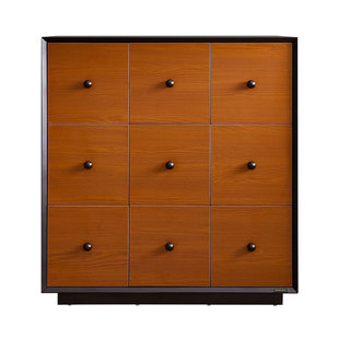 全友家居中古风九斗柜卧室家用收纳储物抽屉柜客厅靠墙置物玄关柜