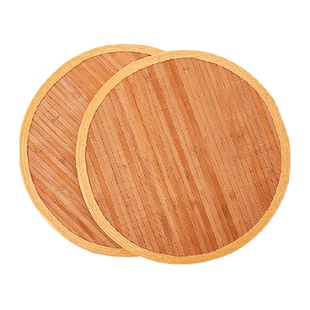 双枪竹制饺子帘水饺垫食物餐垫1片圆形摆饺子的盖帘放饺子的托盘