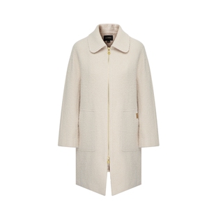 【羊毛】Scofield女双拉链双面呢毛呢大衣外套圈圈纱冬季