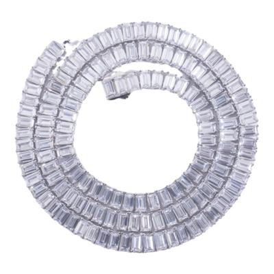 WBJ定制珠宝银银情侣祖母绿项链