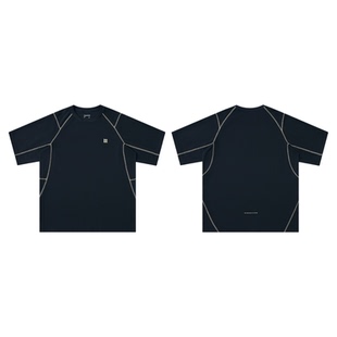 TreesOutside轻量柔软太空棉撞色短袖T恤2025新款户外运动短袖