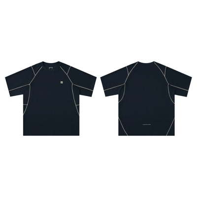 TreesOutside轻量柔软太空棉撞色短袖T恤2025新款户外运动短袖