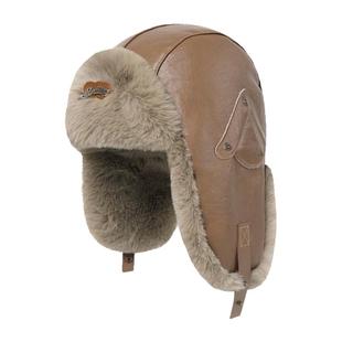 IIING帽控 复古雷锋帽女秋冬旅游情侣加厚保暖护耳皮革飞行帽子男