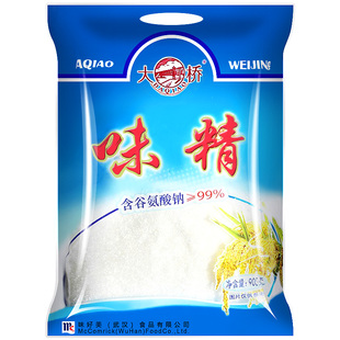 大桥味精调味料900g大袋商用凉拌增鲜香提味调味料煲汤炒菜鲜香王