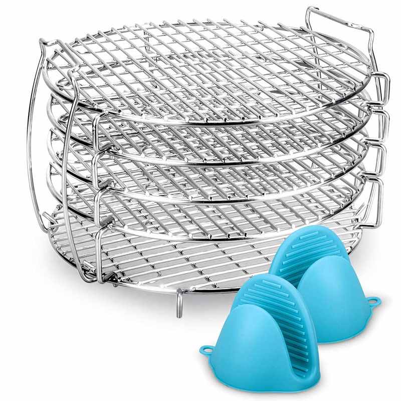 即时锅空气炸锅配件 现货304不锈钢五层蒸架脱水机架